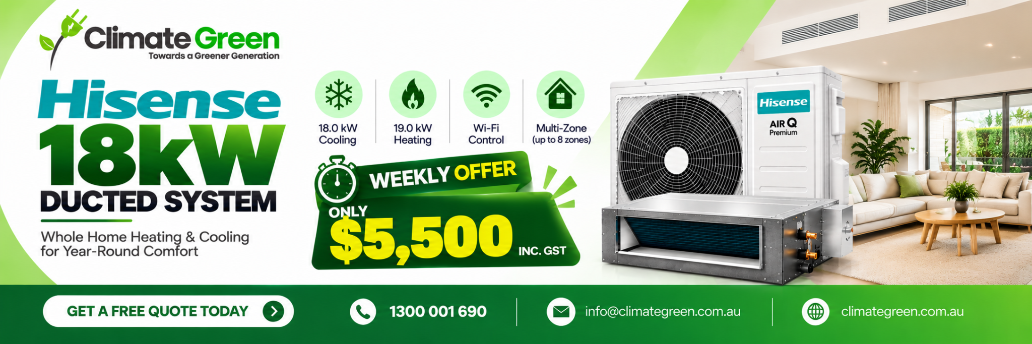 Climate Green Weekly Offer 2026 Victoria Australia